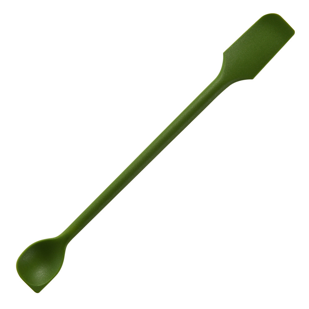 Espátula de silicona dos en uno, herramientas para hornear, cuchara para mermelada, raspador para glaseado de pasteles, raspador de silicona para cocinar, uso doméstico en panadería: Gris claro