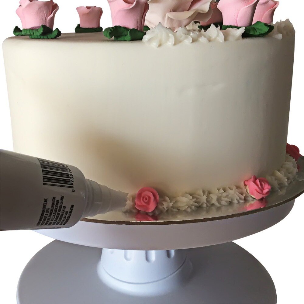 Plastic Cake Revolving Stand Tilting For Make Icing Easy turntable platform Fondant Cake Decorating Tools (Dia.23cm)