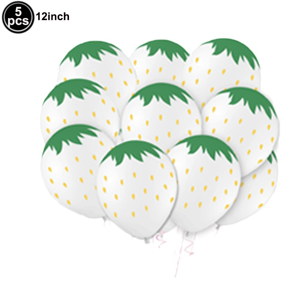 Aardbei Thema Feestservies Set Papieren Borden Servetten Plastic Tafelkleed Zomer Fruit Feest Verjaardag Babyshower Benodigdheden: Oranje