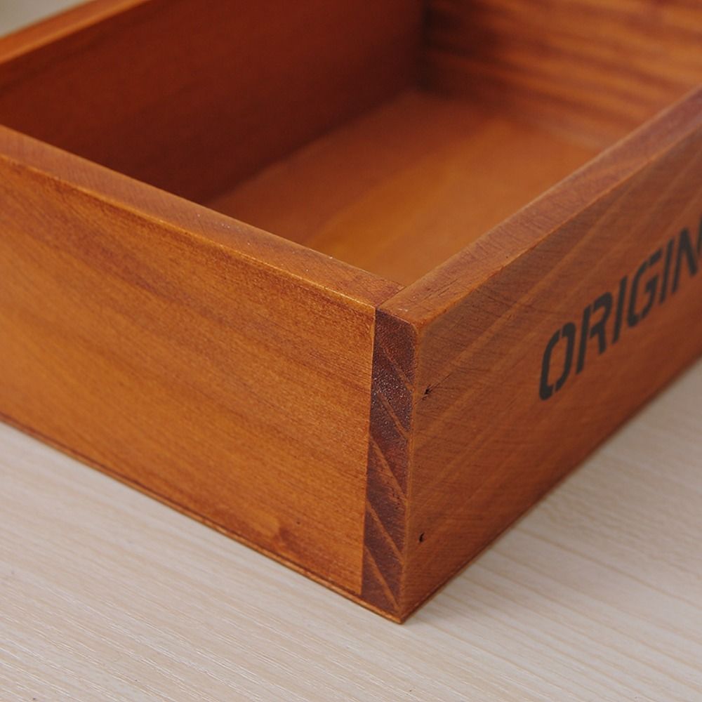 Kosmetische Kleinigkeiten Organizer Holz Aufbewahrungsbox Multifunktions Rechteckige Kosmetikbox exquisit tragbare Schmuckschatulle Nachtisch
