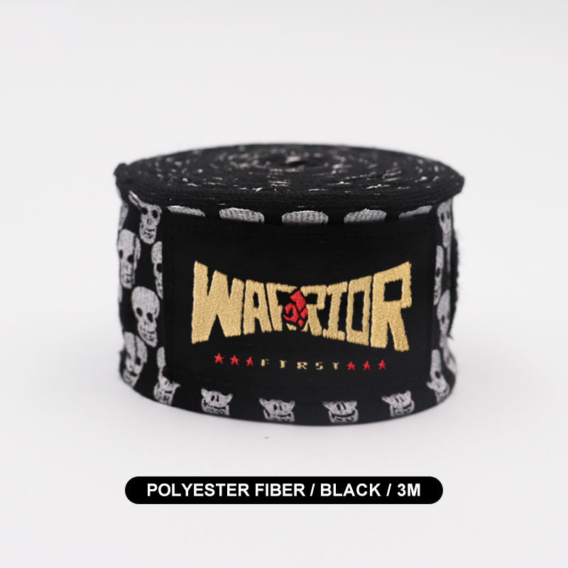 Envolturas de mano de boxeo MMA, Muay Thai, Kick Boxing, vendas de entrenamiento, correas deportivas, 3M/5M de longitud, estampado de Calavera, 1 par: Morado