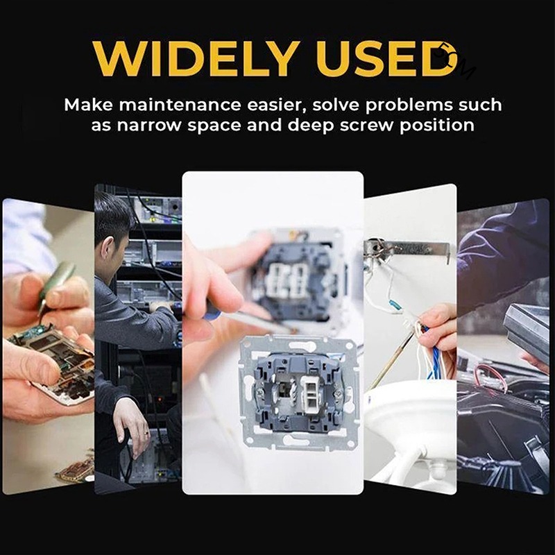 Juego de brocas de destornillador semiautomático, herramientas de trinquete en espiral de presión manual de 260MM con destornillador ranurado/Phillips