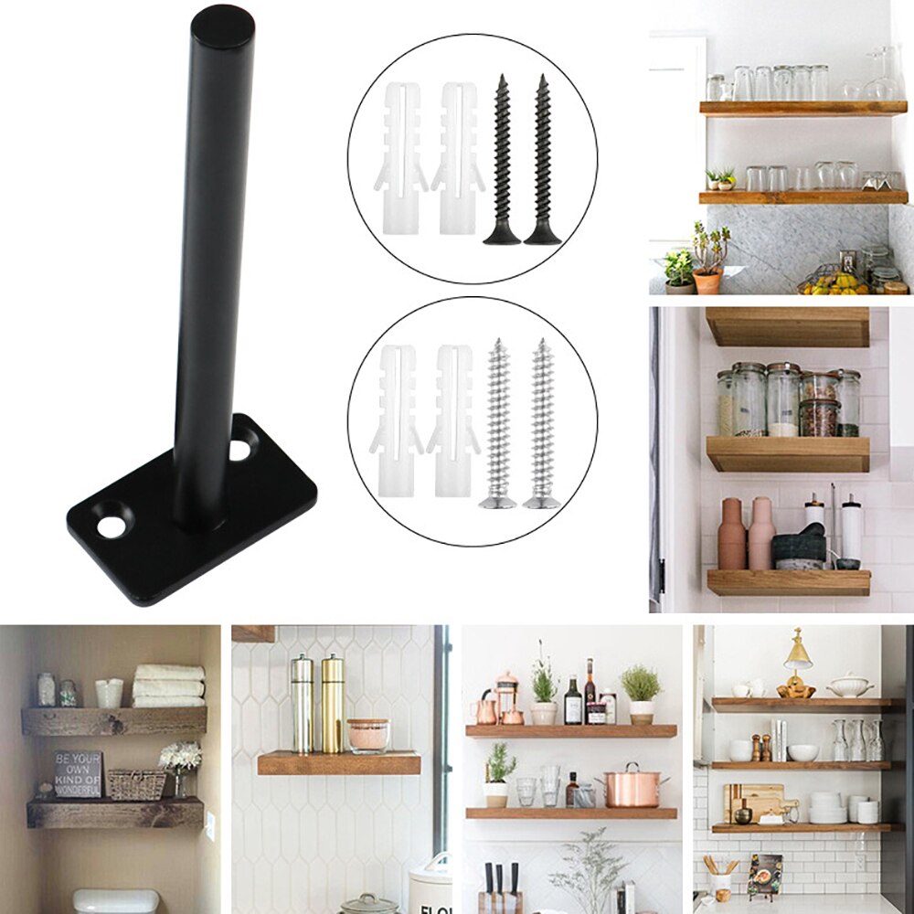 Solid Floating Shelf Bracket Shelf Wall Mounting Home Concealed Floating Wall Shelf Support Stainless Steel Bracket