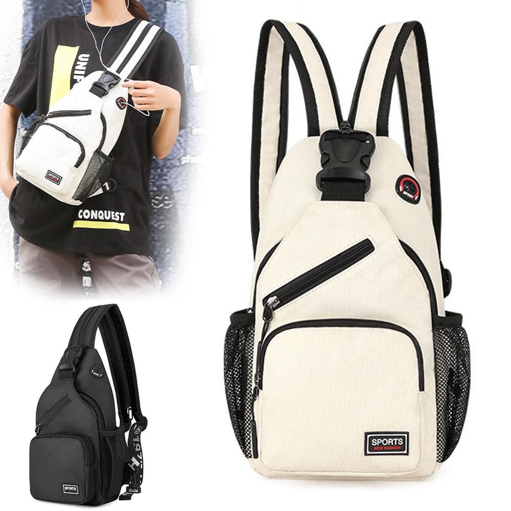 KISMIS 1PC Men Women Chest Bag Shoulder Bag Cross Bag Oxford Cloth Sport Bag Outdoor
