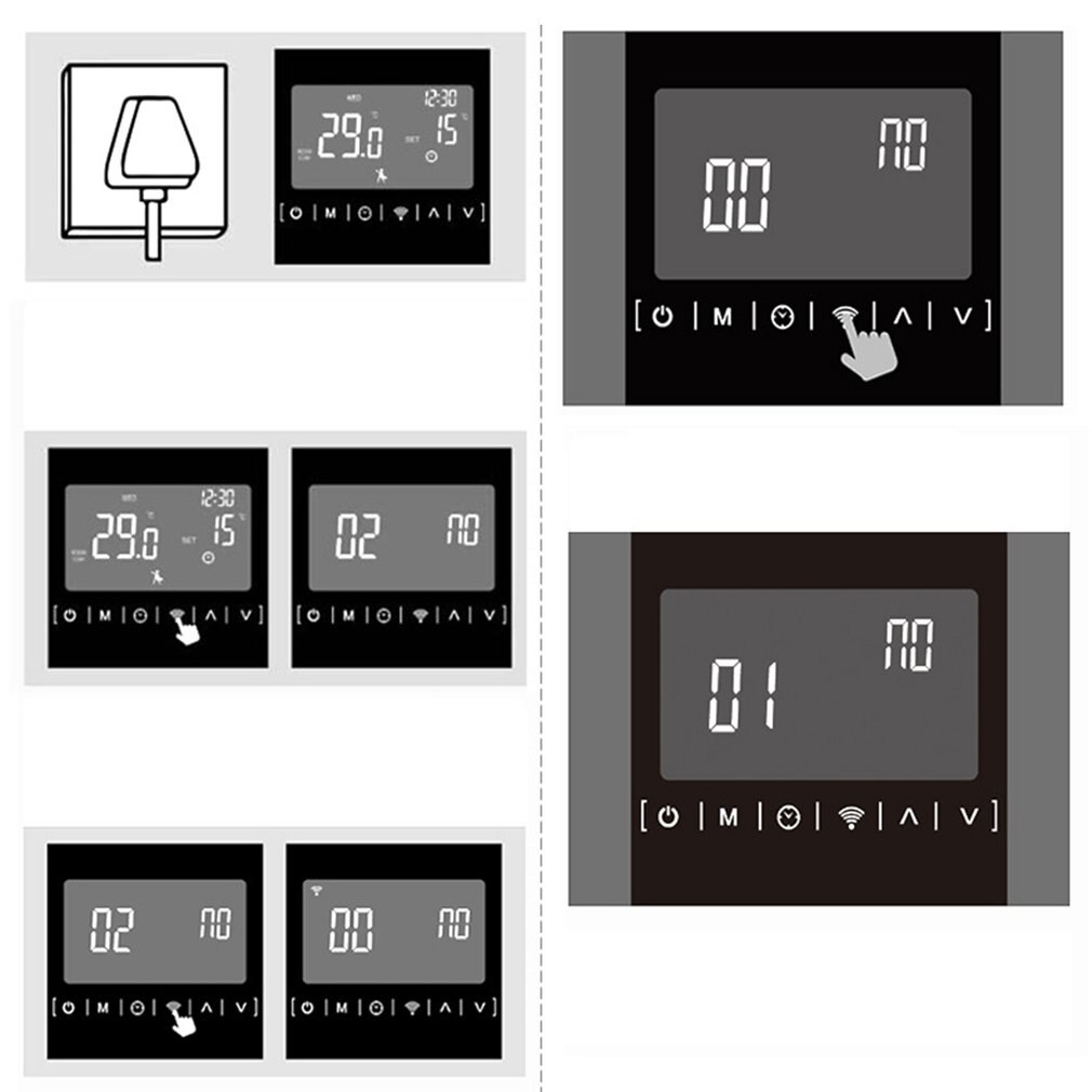 Wifi Thermostat Digital Temperature Controller APP Control Electric Floor Heating Thermostat for Gas Boiler Temperature Control