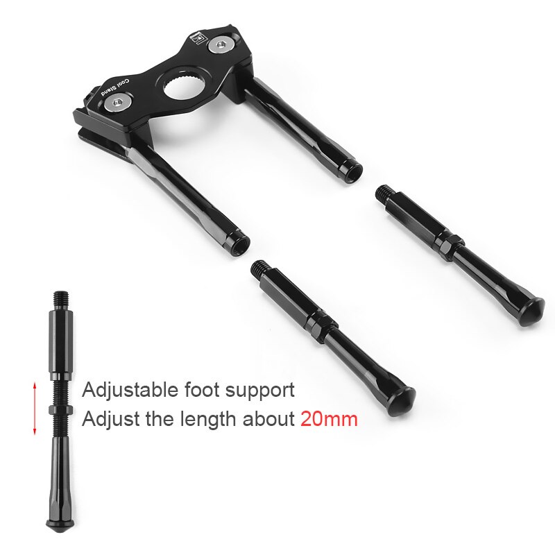 Adjustable Bicycle Crank Kickstand Alloy MTB Road Bike Crank Stand Pedal Cycling Parking Rack Support Stand Foot Brace