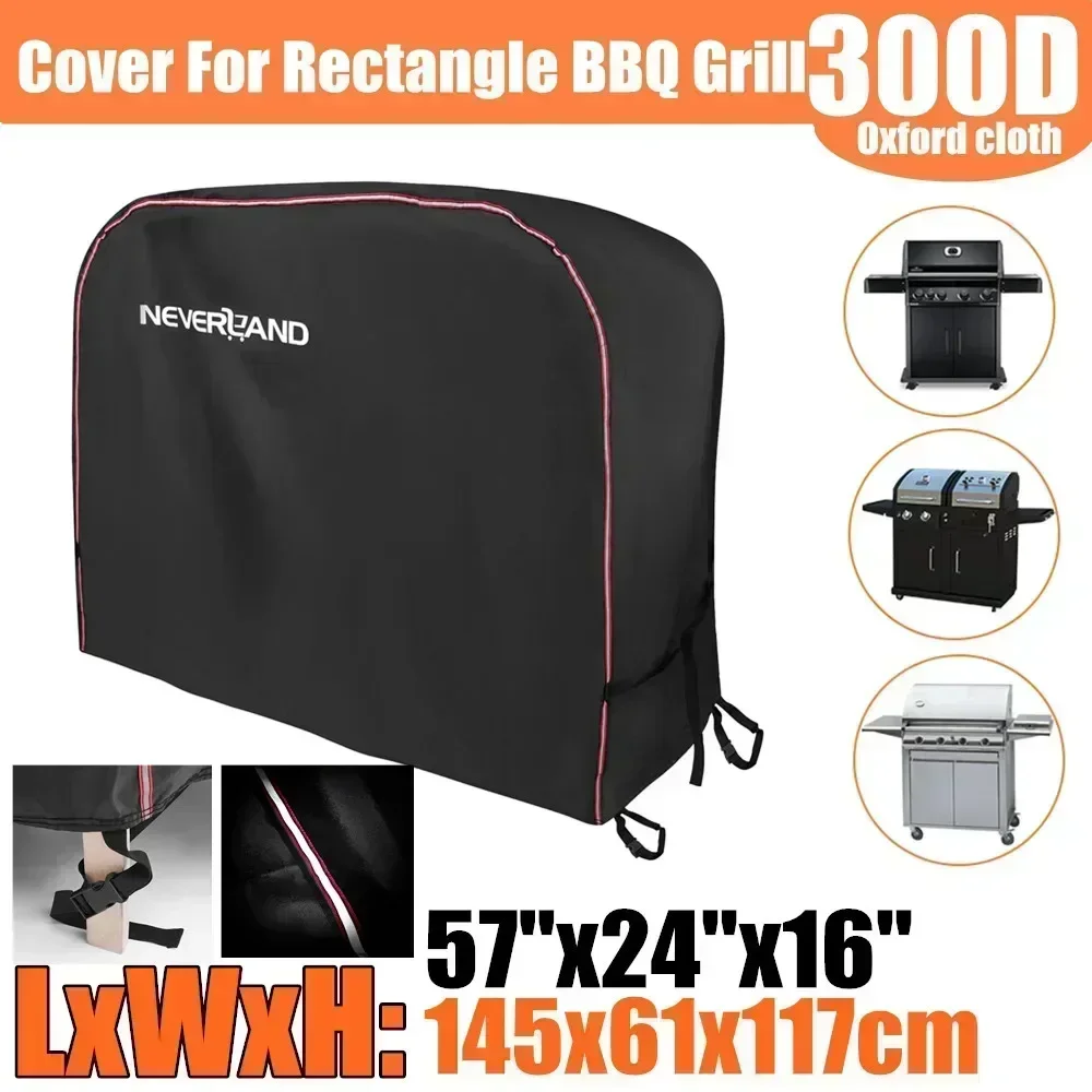 Barbecue Grill Hoes Regen Water Proof Stof Beschermende Anti Outdoor Tuin Bbq Ronde Grill Cover Voor Gas Houtskool Elektrische