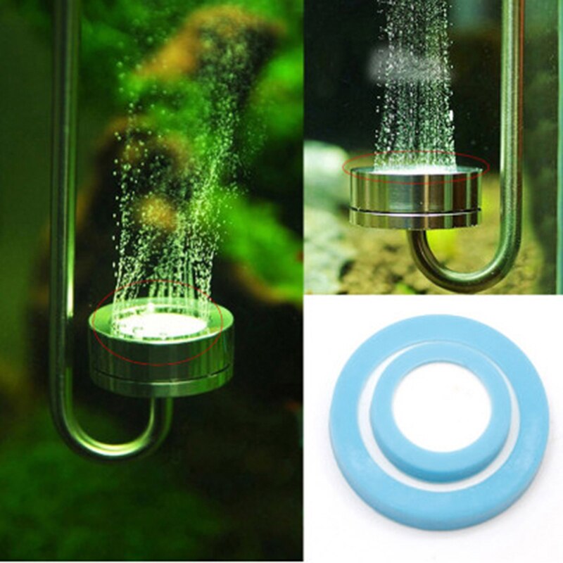 2 PCS Aquarium Fish CO2 Stainless Steel Diffuser Atomizer Replacement Slice Refinement