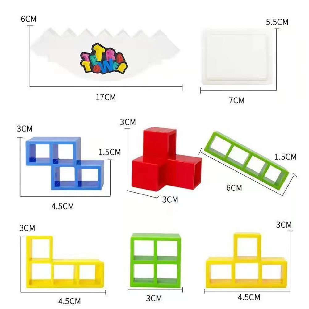 Giochi da tavolo impilabili sull'equilibrio Bambini Adulti Torre Block Giocattoli per feste in famiglia Giochi da viaggio Ragazzi Ragazze Puzzle Blocchi di costruzione Giocattolo