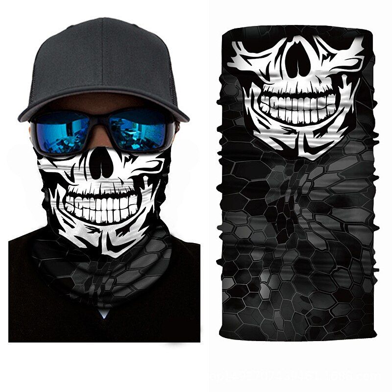 Stirnband Bandana Schädel Gesicht Maske Schal Maske Geist Sturmhaube Masken Radfahren Kopf Schal Nacken Halloween Party Gesicht Maske: 54