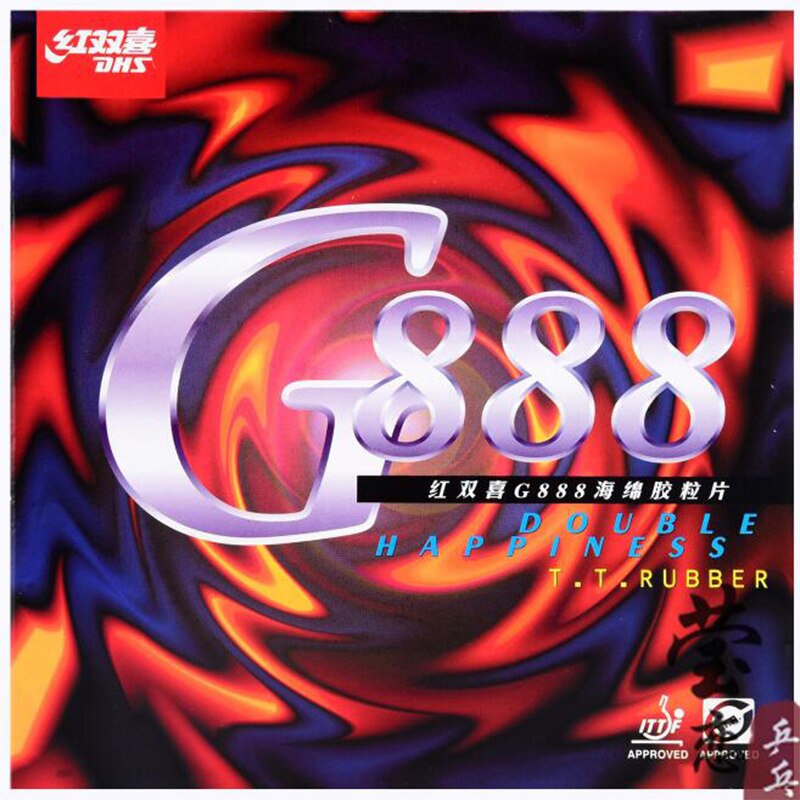 Original DHS G888 table tennis rubber with sponge for table tennis rackets racquet sports ping pong paddles dhs rubber