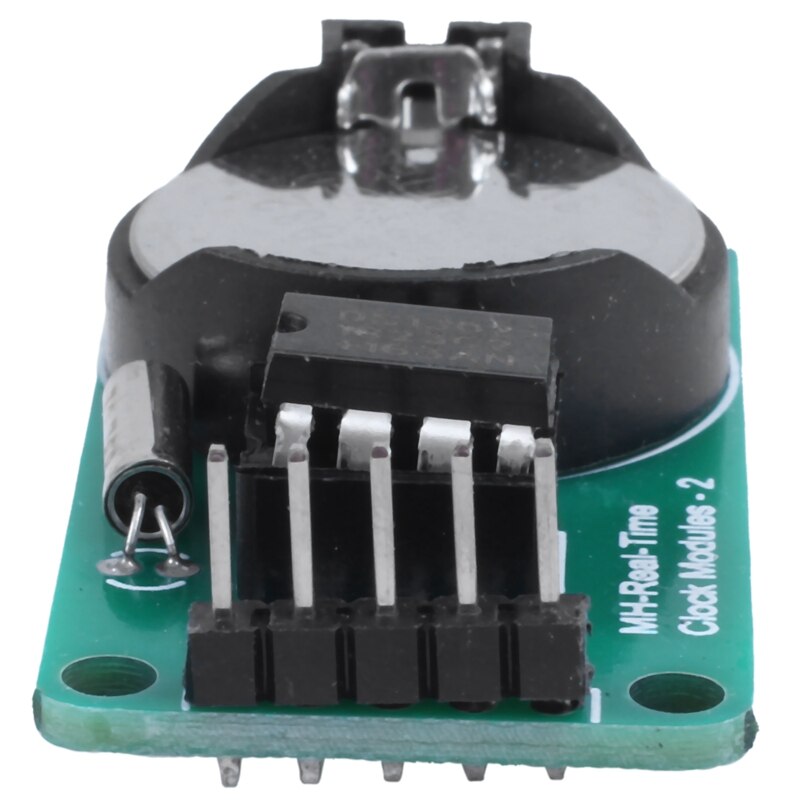 DS1302 real-time clock module real-time module CR2302 button battery with Black + Green