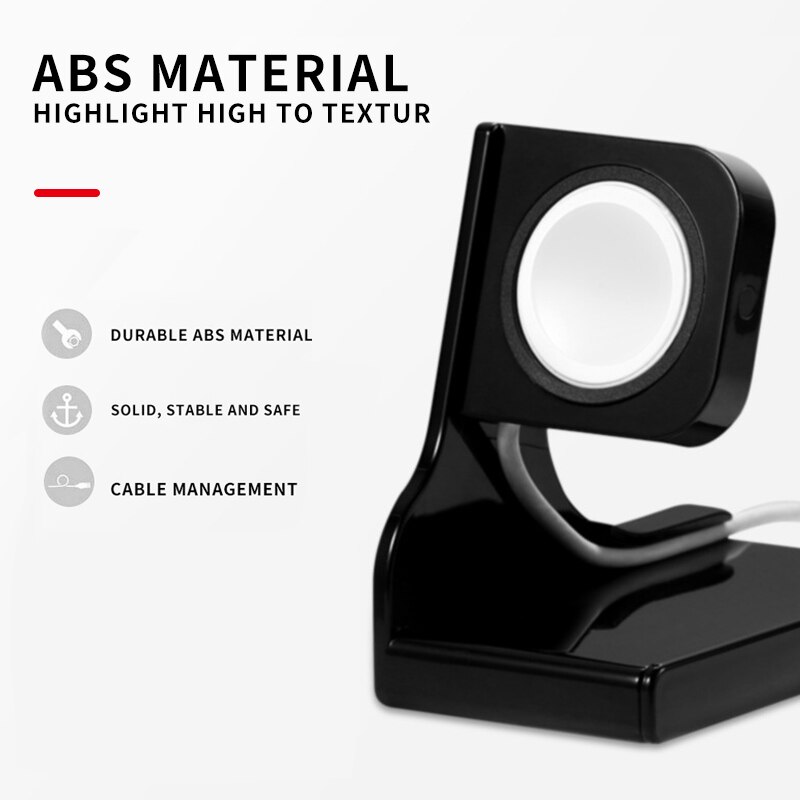 Wireless Smart Watch Charger plastic Bracket For Apple Smart Watch Wireless Watch Charger Base For Apple-Watch Series 6/5/4/3/2