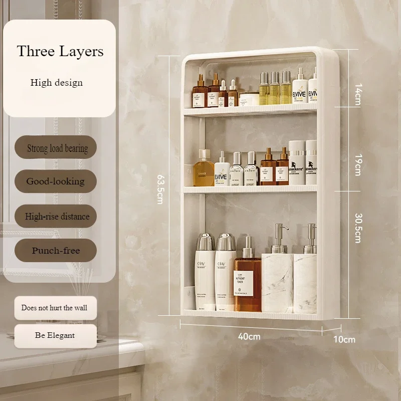 Wall Mounted Storage Shelves Kitchen Cabinet Seasoning Sorting Rack Bathroom Organizer Shelf Home Miscellaneous Storage Racks: plum