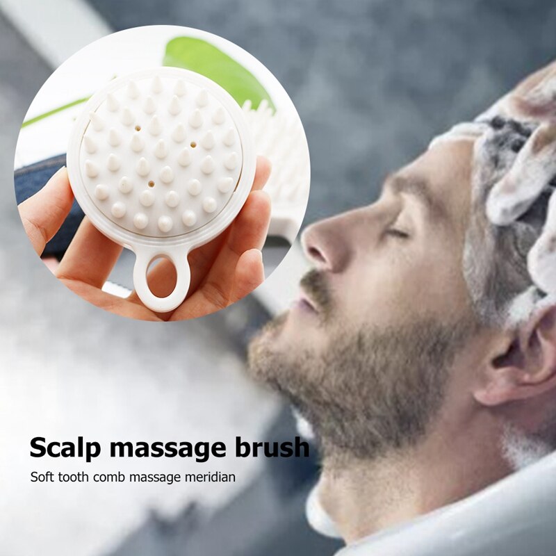 Scalp Massager Shampoo Brush, Wet and Dry Manual Scalp Massage Brush, Can Exfoliate and Remove Dandruff