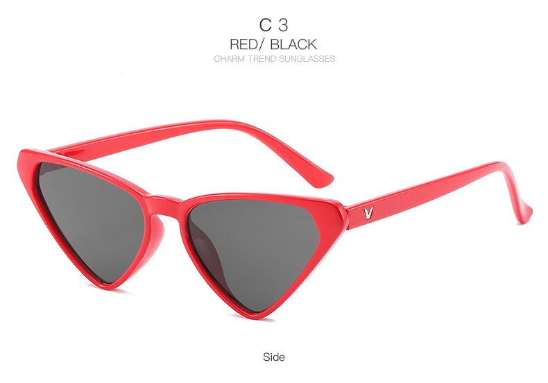 Cat eyes wandelzonnebril dames retro vintage zonnebril heren toerisme auto zonnebril casual acryl  uv400: 11-bj5195-c3