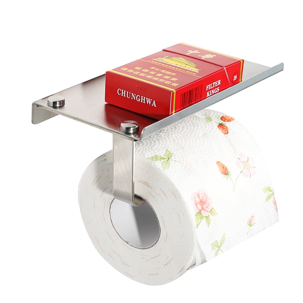 Smuk praktisk rosa guld multifunktions toiletpapir rulleholder badeværelse rustfrit stål papirholder