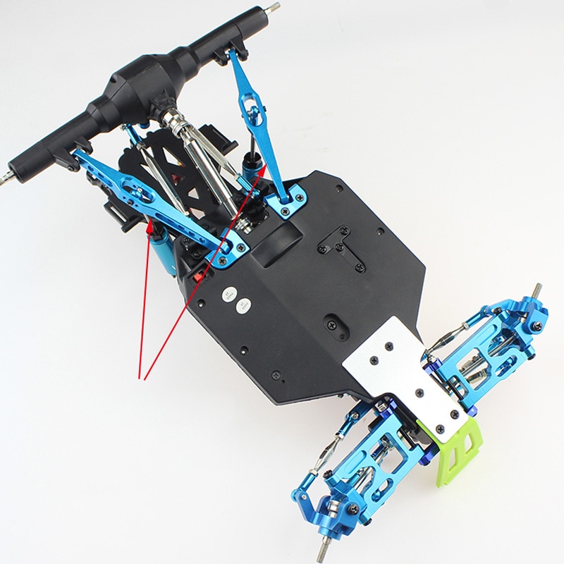 2pz 95 Millimetri Foro Al Foro di Collegamento Del Metallo Bracci delle Sospensioni Posteriori collegamento per Fy01 Fy02 Fy03 Wltoys 12428 12423 1:12 Rc auto Aggiornamento Ricambi H