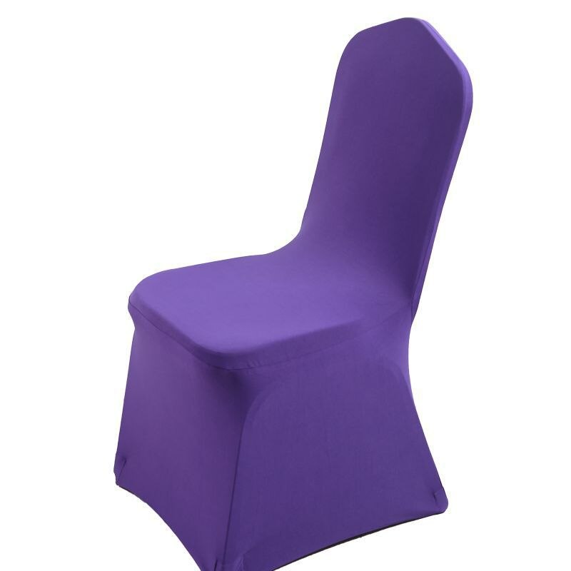 Housse de chaise élastique de couleur unie, pour Banquet, mariage, hôtel, maison, décor de maison