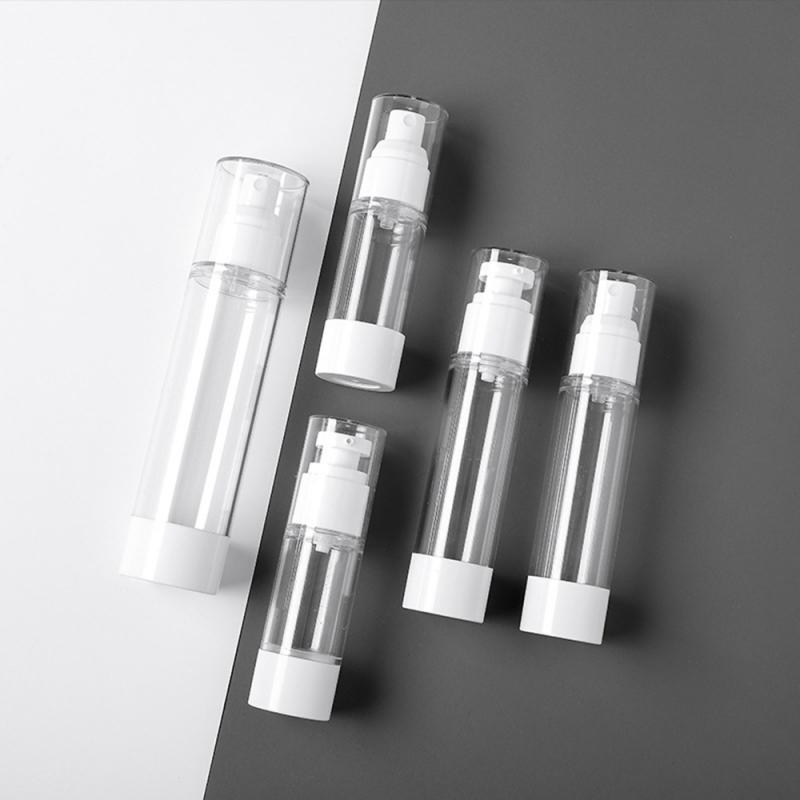 30/50/100ml Reise luftlos Drücken Flasche Pumpe Leere sprühen Emulsion flasche Kosmetische Vakuum Schäumen flasche transparent tragbare