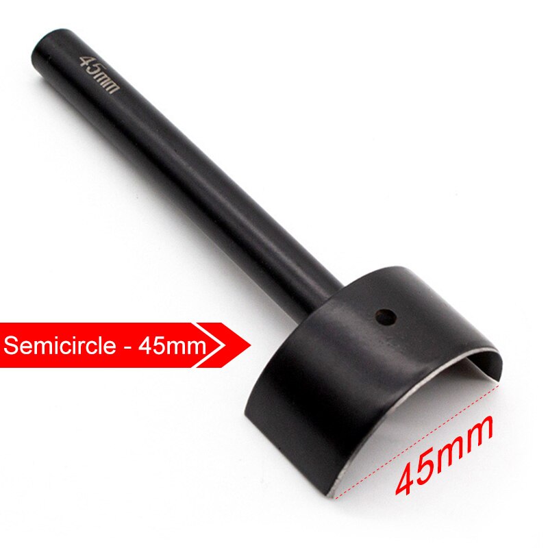 DIY Leder Gürtel Schwanz Schneiden Werkzeug Halbrunden Halbe Runde Scharf Messer V bilden Brieftasche Kreisbogen schlagen für Leder Handwerk: Halbkreis - 45mm