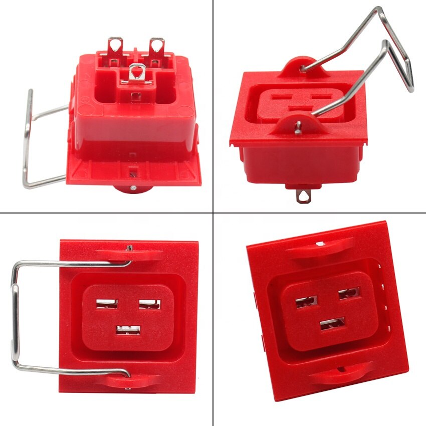 IEC60320 C19 PDU anti-tripping strap socket outlet