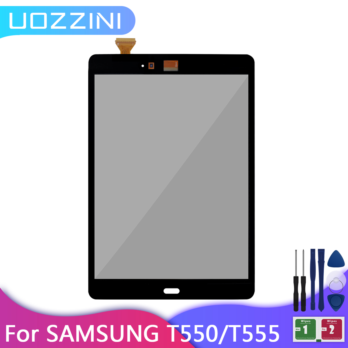 9.7&quot; For Samsung Galaxy Tab A 9.7 SM-T550 T550 T551 T555 Touch screen Outer Glass Panel Replacement For T550 T555+ Tool