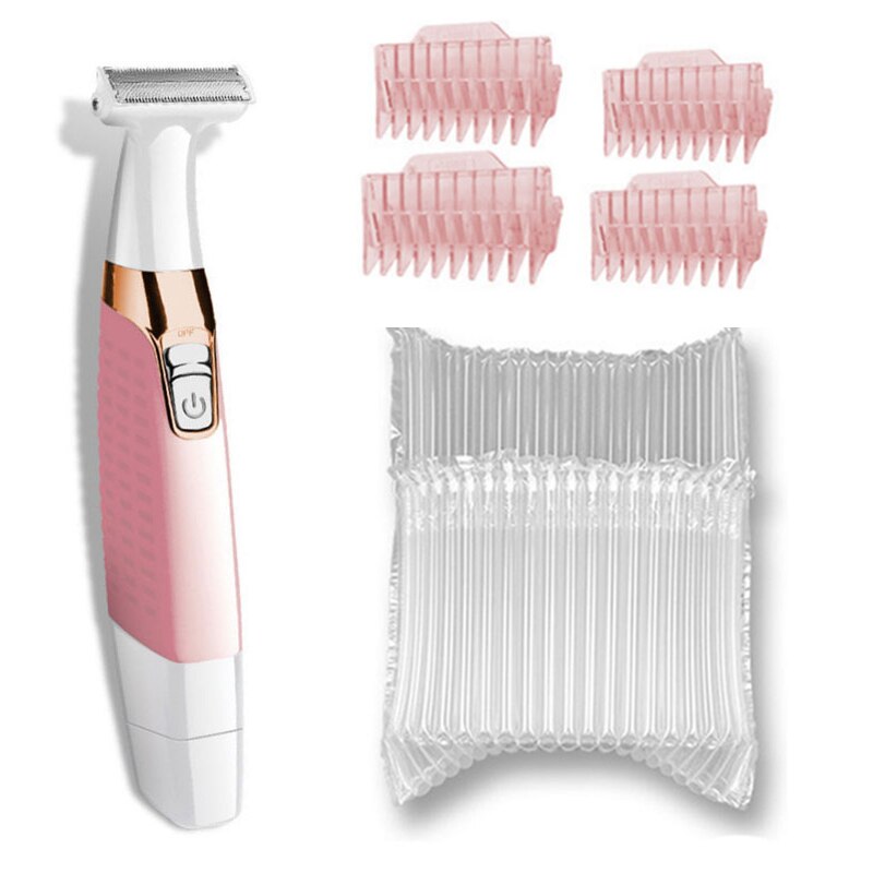 Waschbar wiederaufladbare elektrische frauen rasierer und Trimmer gesichts haar entfernung Dame bein voll körper Bikini Trimmer maschine schmerzlos: mit Blase