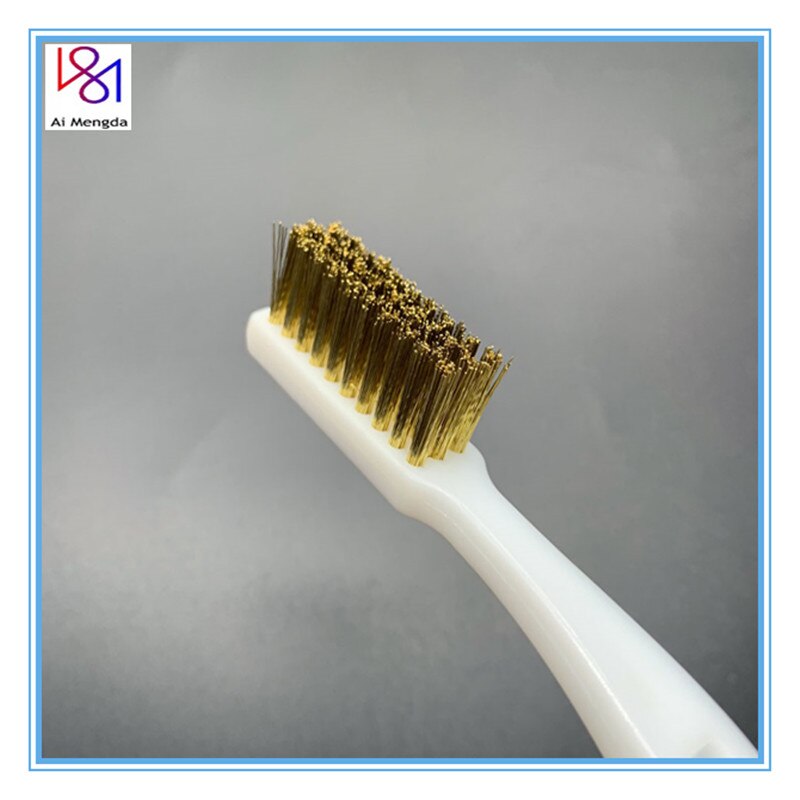 3D Printer Cleaner Tool Copper Wire Toothbrush Copper Brush Handle Hotend Cleaning Bed Cleaning Parts For Nozzle Block