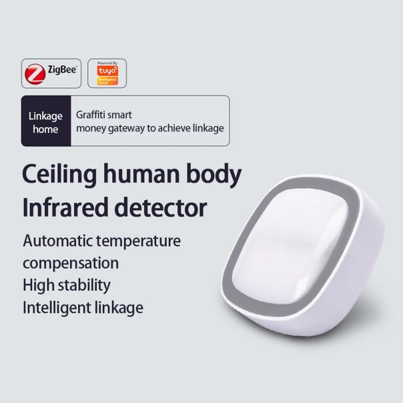 Tuya Zigbee Motion Sensor Smart Human Body Sensor Body Movement Wireless ZigBee Wifi Gateway Built In Battery Passive Infrared