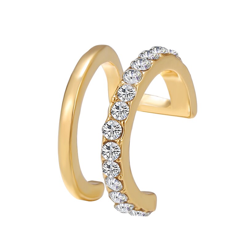 17KM Minimalistischen Gold Metall Geometrische Kreis C bilden Band Ohrringe Für Frauen modisch Hochzeit Runde Ohrringe Schmuck: CS5216601