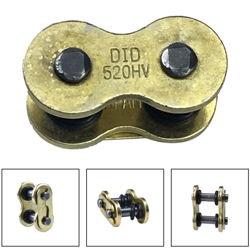 1x/2x/4x Motorcycle O Ring 520HV Chain Master Joining Link Universal 520 Chains O-ring Master Rivet Connecting Links