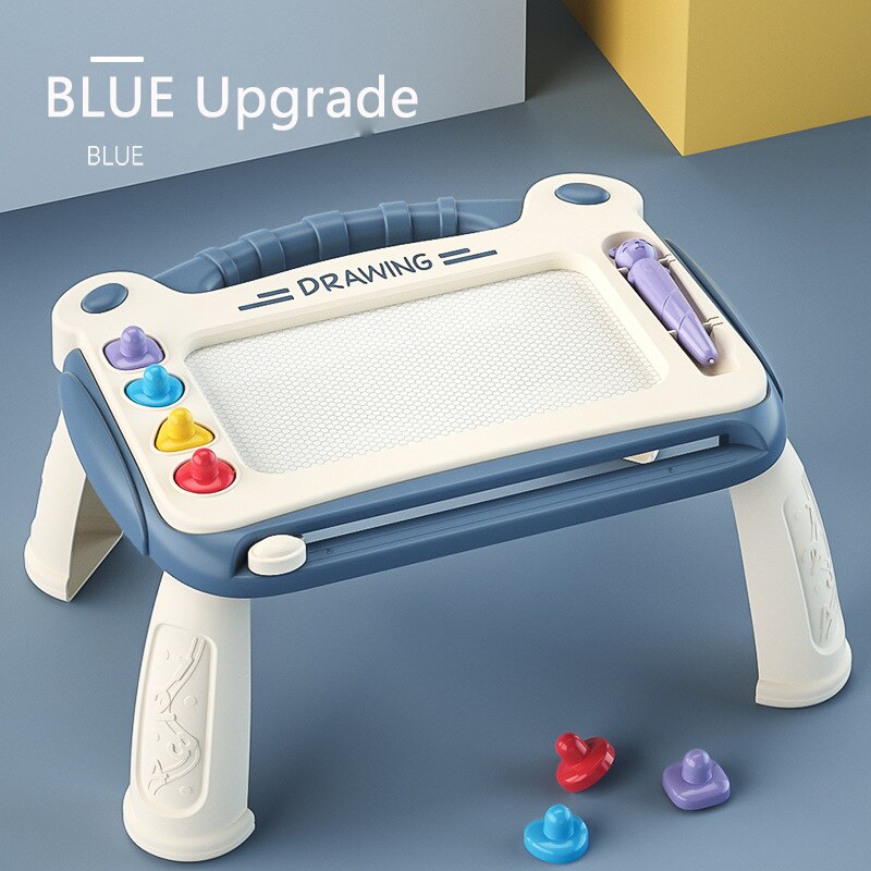 Children's picture board color magnetic graffiti board baby toys give baby's best: blue Upgrade