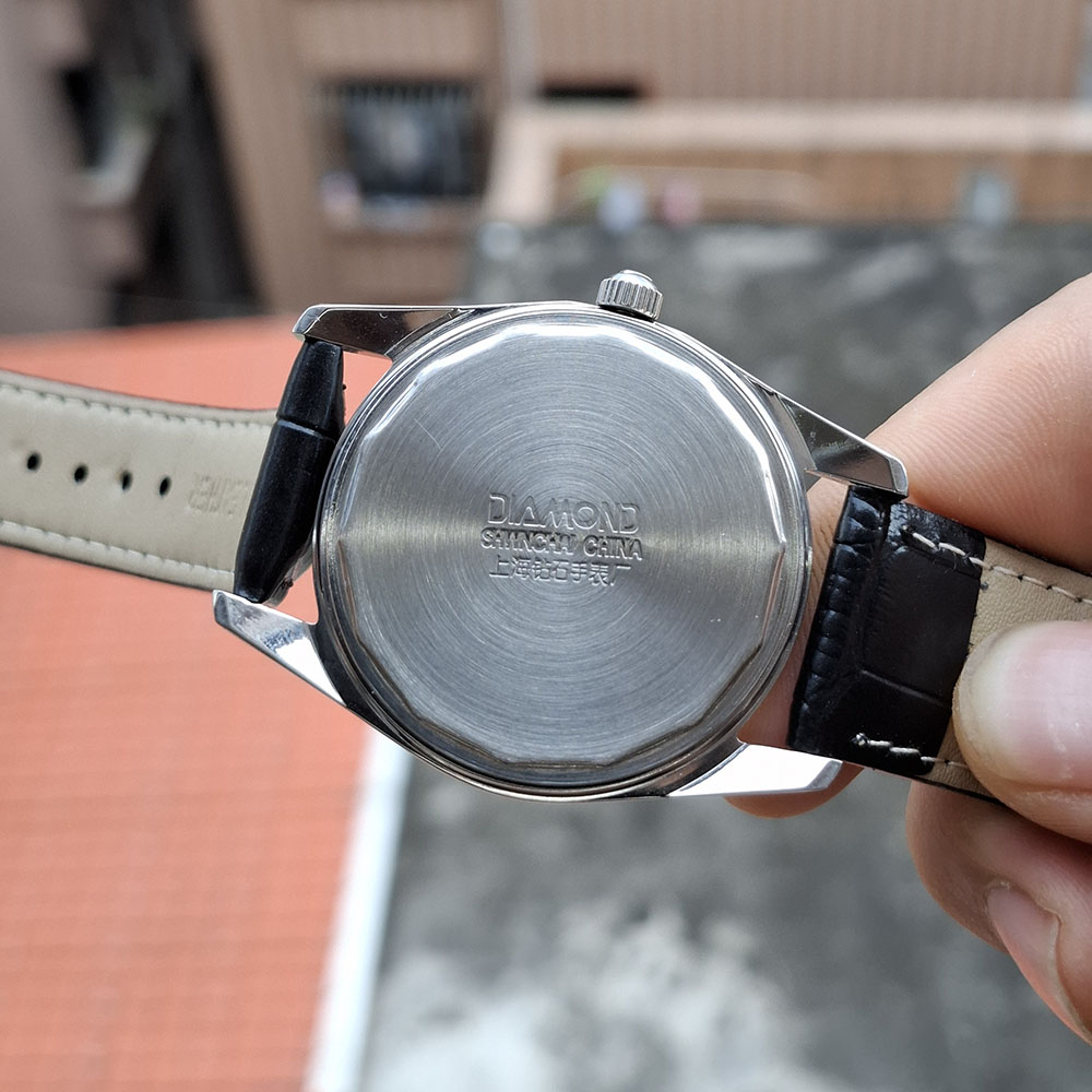 Genuine Shanghai Mechanical Watch Manual Winding 17 Diamond Retro Waterproof Mens Watch Religio Masculino Watche for Men