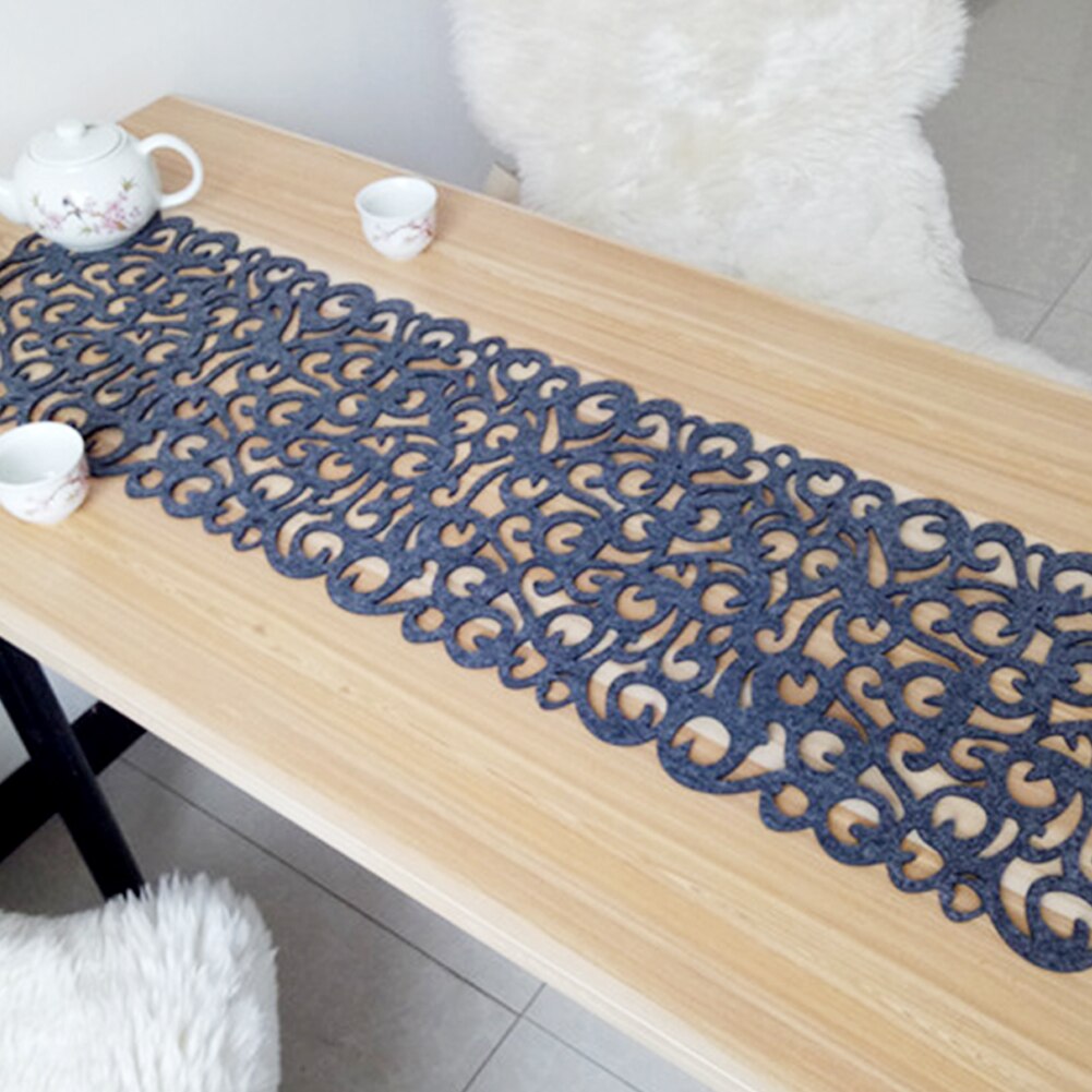 Mantel de fieltro, manteles individuales para mesa, decoraciones para el hogar: dark gray