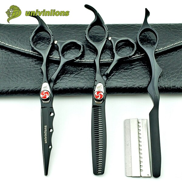6 " frisure japan hårsaks hårklipper saks frisør saks frisør barber barberkniv hårklipper: Sæt med barbermaskine