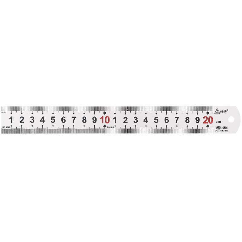 Stainless Steel Ruler Metal Ruler Straight Ruler with Metric &amp; Imperial Precision for Engineering Drawings Measuring
