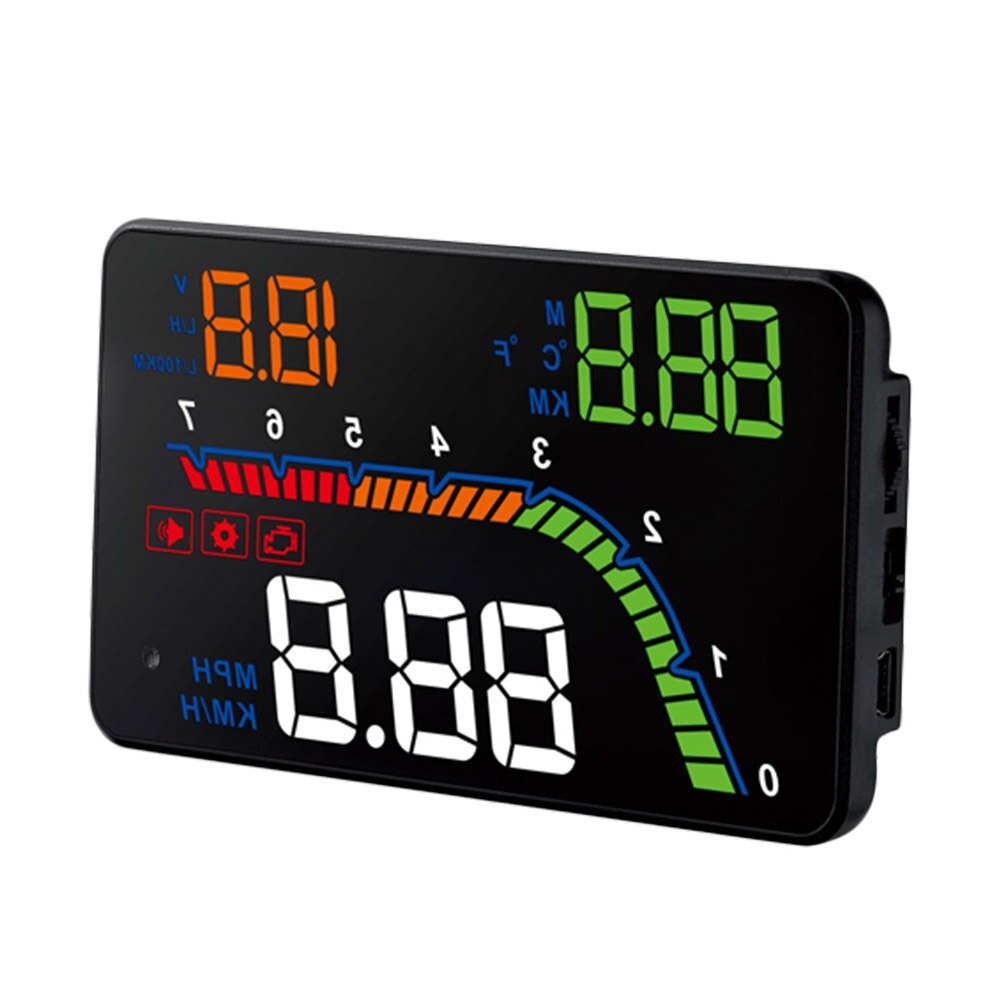 T100 obd 2 hud 4 "bil head up display digital bil hastighetsmätare vindruta projektor skärm 4 tum hd