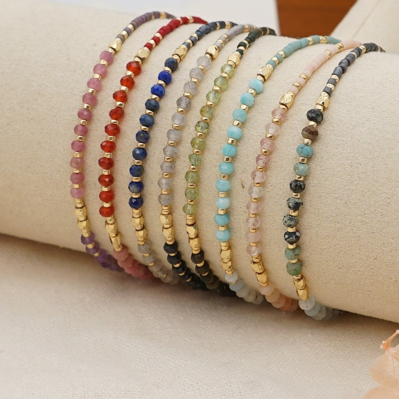Pulsera de cuentas Miyuki con piedras naturales para mujer, brazalete con abalorios, estilo bohemio, para primavera y verano, 2022