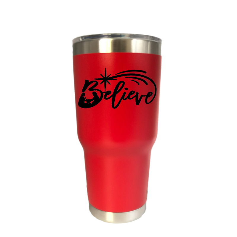 Kiitospäivä 30 oz juomalasia matka auto oluttuppi vesipullo tyhjiöpullot eristetty ruostumattomasta teräksestä termos kahvimukit: 30 oz punaista