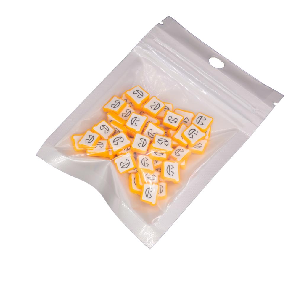 30g Smile Frog Monkey Bread Banana Alien Shape Polymer Clay Slices Sprinkles for Crafts Making DIY Slimes Acrylic Resin Filler: 9 big thick