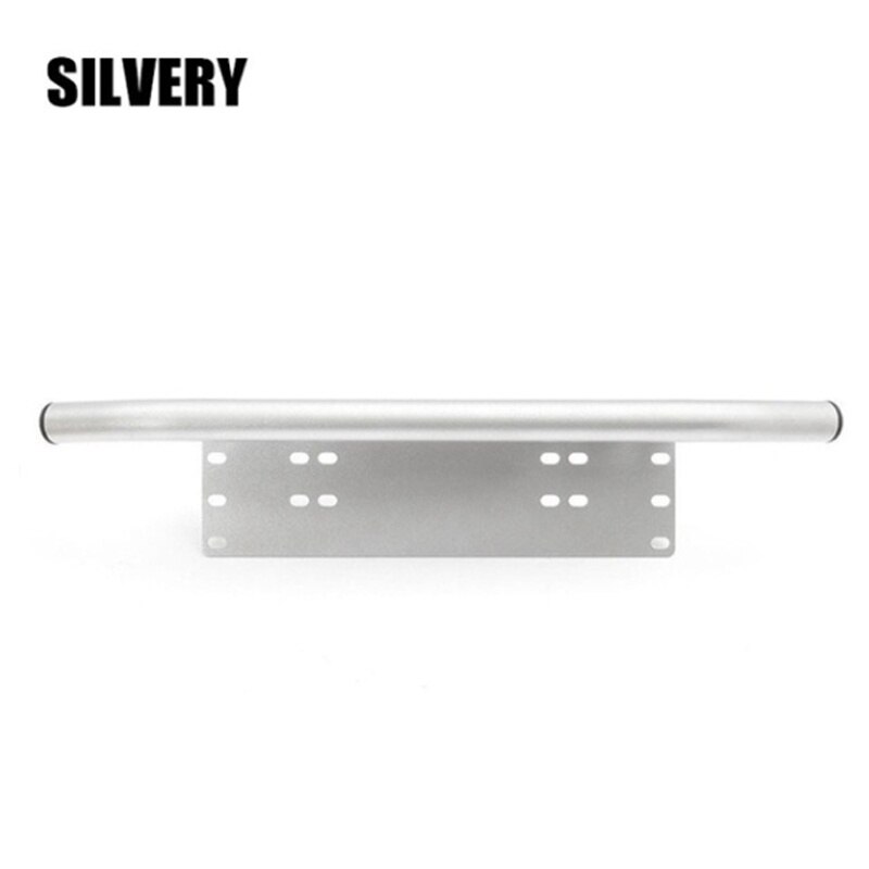23Inch Auto Voorbumper Nummerplaat Beugel Aluminium Bull Bar Stijl Houder Voor Duiken Light Bar Truck Suv: Zilver