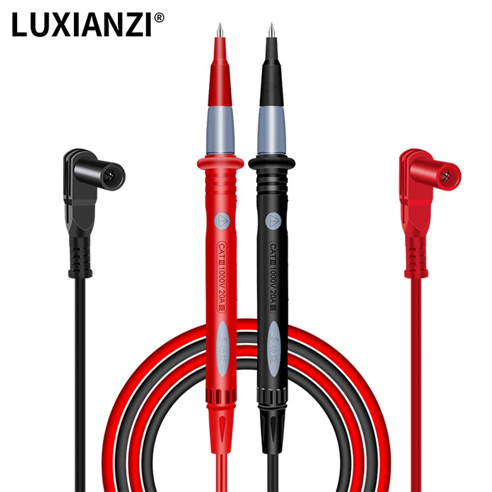 Luxianzi Universele Probes Voor Multimeter 10 Stuks Vervangbare Naalden Siliconen Multimeter Meetsnoeren Kit Multi Meter Tester Pen 20A