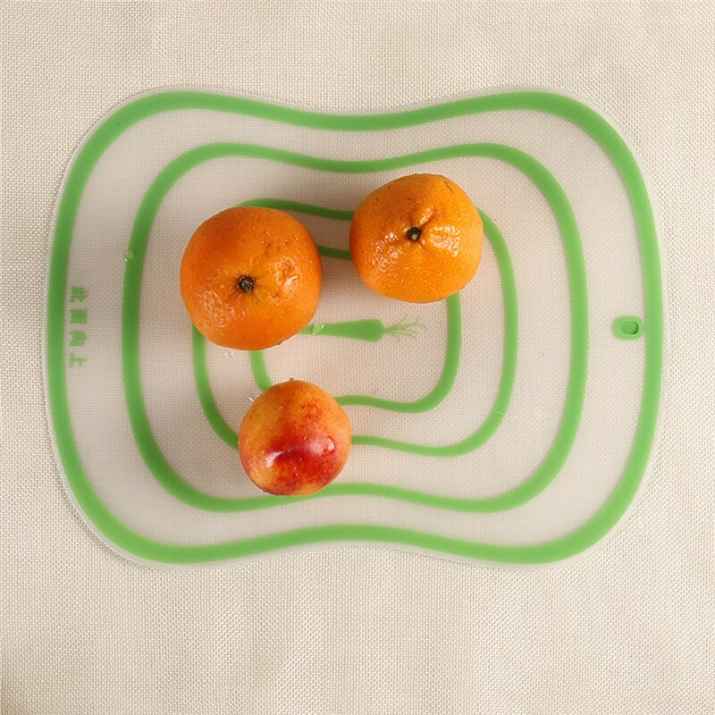 Kitchen Stuff Chopping Block Frosted Antibacteria Plastic Kitchen Folding Chopping Board Fruit Vegetable Meat Cutting Boards: green