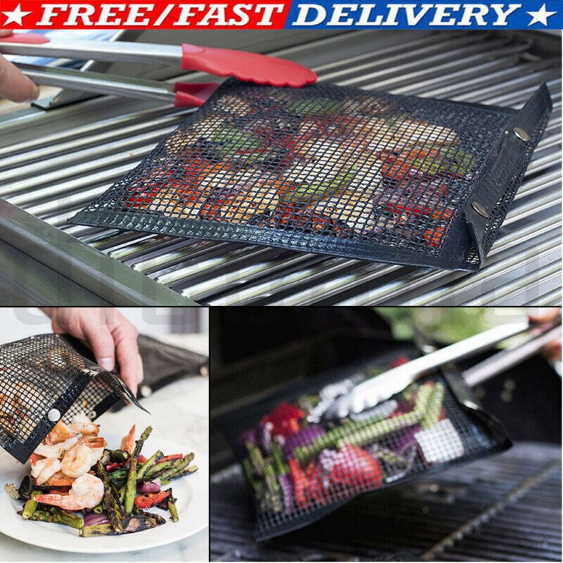 Non-Stick Mesh Grilling Bag Outdoor Picnic Tool Bolsa De Barbacoa Reusable and Easy to Clean Non-Stick BBQ Bake Bag