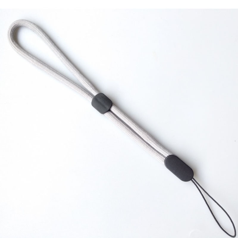 5 pces 17 cm corda ajustável da correia do pulso da mão para o telefone móvel chaves chaveiros usb flash drives u disco câmera airpods: Grey