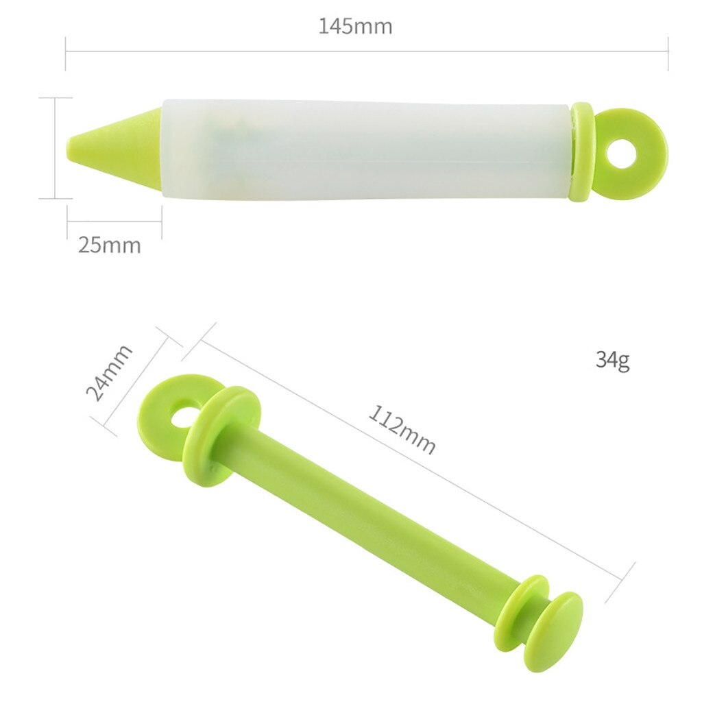 Stylo d'écriture alimentaire en Silicone, douilles de pâtisserie, outil de cuisine, outils de décoration de chocolat, moule à gâteau, tasse à crème # W2G