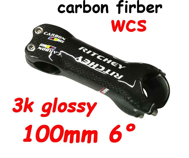 Carbon cykel frempind letvægts aluminium carbon fiber stigerør stang frempind landevej cykel frempind mtb styr frempinde 28.6-31.8mm freeshiping: Type b stamme 100mm