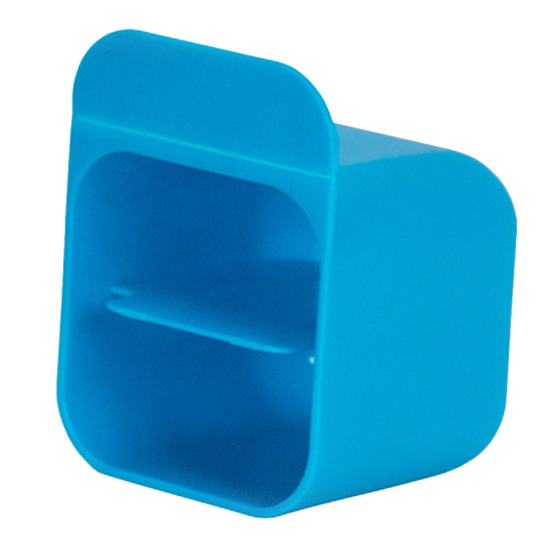 Multi Functional Desktop Display Pocket Pen Holder Desk Stationery Pen Receipt Box: Blue Trapezoid