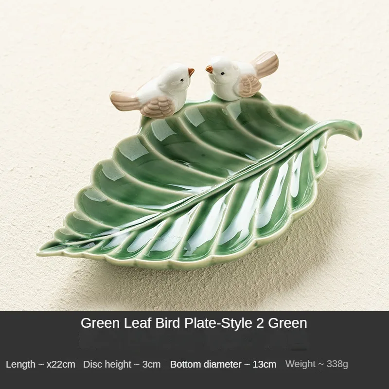 Nette Vogel Tablett Keramik Schmuck Lagerung Tabletts Kreative Regal Dim Sum Dessert Platte Wohnkultur Tee Tisch Desktop Dekoration Schüssel: Tiefe Blau